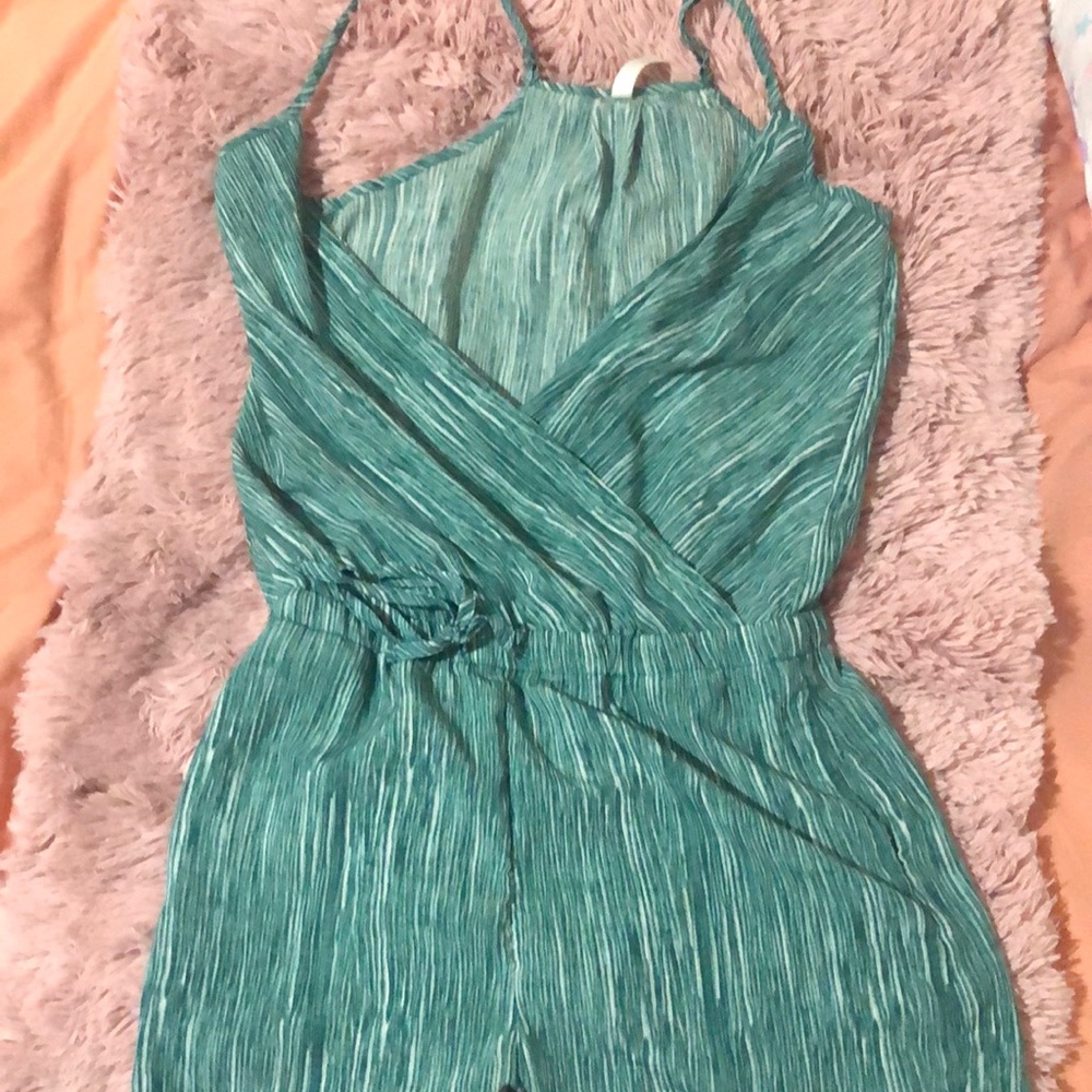 Teal Icon Apparel Romper